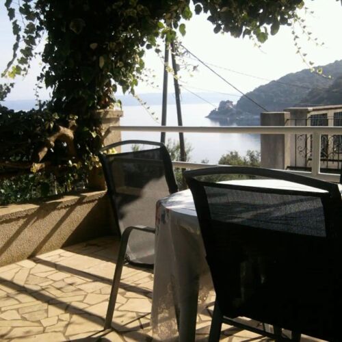 Apartament cu aer condiționat cu vedere spre mare cu 2 camere pentru 4 pers. (se poate solicita pat suplimentar)