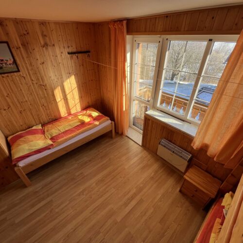 Apartman s vlastní kuchyní pro 9 os. se 2 ložnicemi s výhledem na sjezdovku