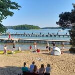 Domek drewniany 6-osobowy parterowy z widokiem na jezioro