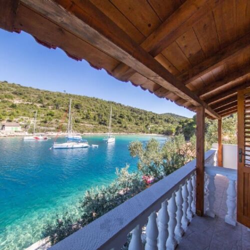 Domek całoroczny 8-osobowy z klimatyzacją z widokiem na morze