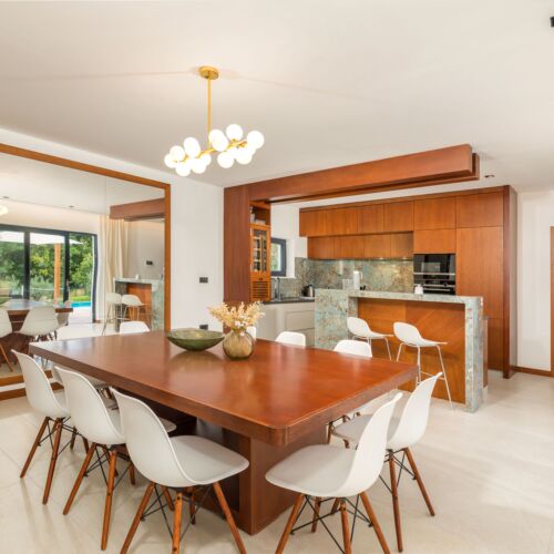 Domek całoroczny 10-osobowy z klimatyzacją z widokiem na ogród