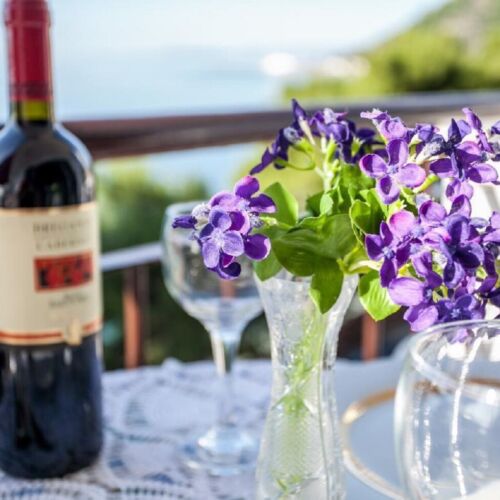 Apartament 2-osobowy z klimatyzacją z widokiem na morze z 1 pomieszczeniem sypialnianym