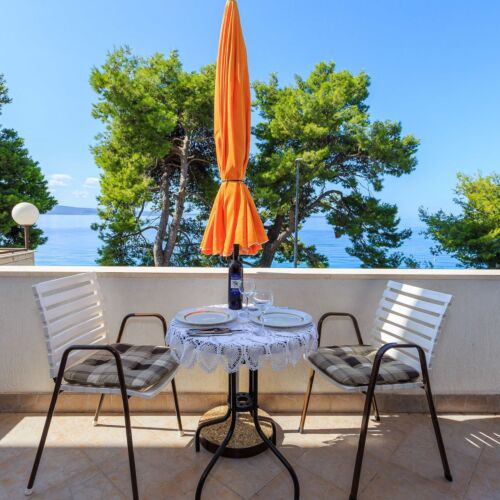 Apartament 2-osobowy z klimatyzacją z widokiem na morze z 1 pomieszczeniem sypialnianym