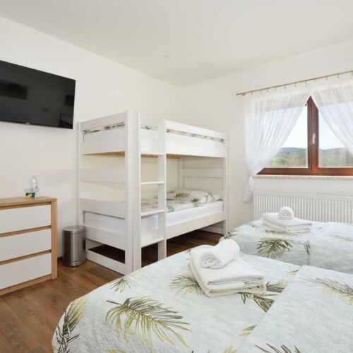 Apartman se sprchou s klimatizací pro 4 os.