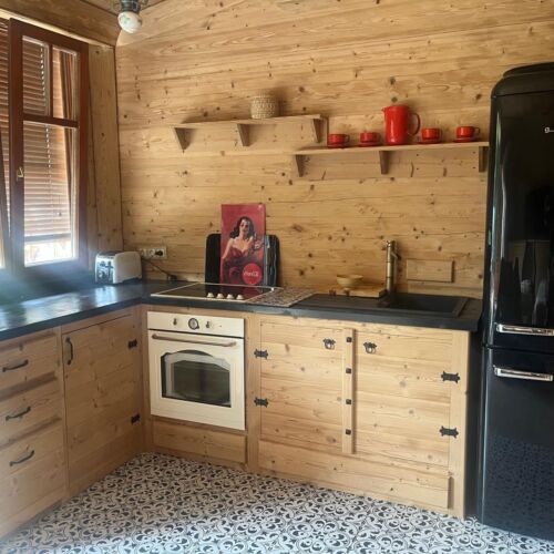 Domek drewniany 2-osobowy parterowy Przyjemny wystrój wnętrz