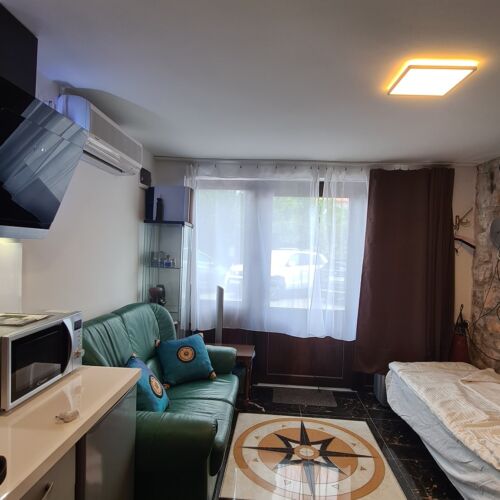 Pokoj s manželskou postelí s výhledem na moře 