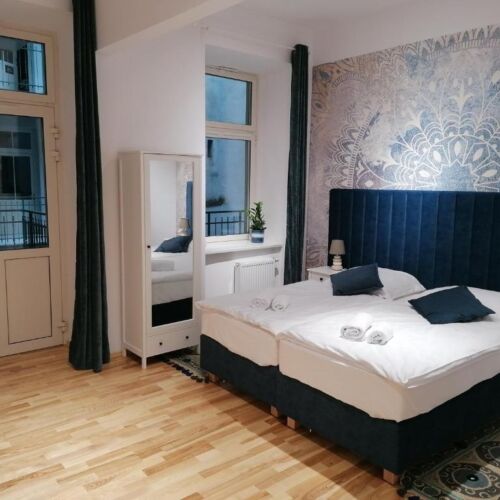 Apartament 2-osobowy z balkonem z 1 pomieszczeniem sypialnianym