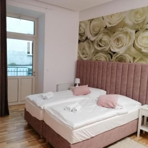 Apartament 2-osobowy z balkonem z 1 pomieszczeniem sypialnianym