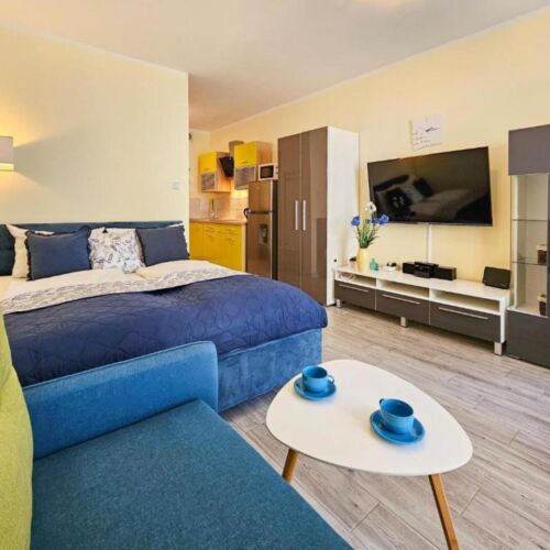Apartament 4-osobowy Studio z balkonem z 1 pomieszczeniem sypialnianym