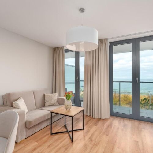 Apartament 2-osobowy z widokiem na morze z 1 pomieszczeniem sypialnianym