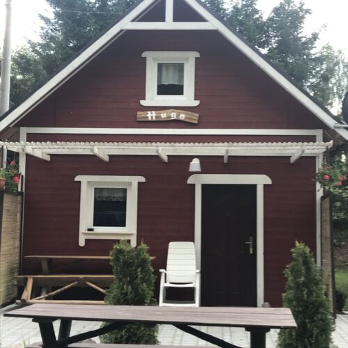 Domek całoroczny 7-osobowy Przyjazny podróżom rodzinnym z widokiem na ogród