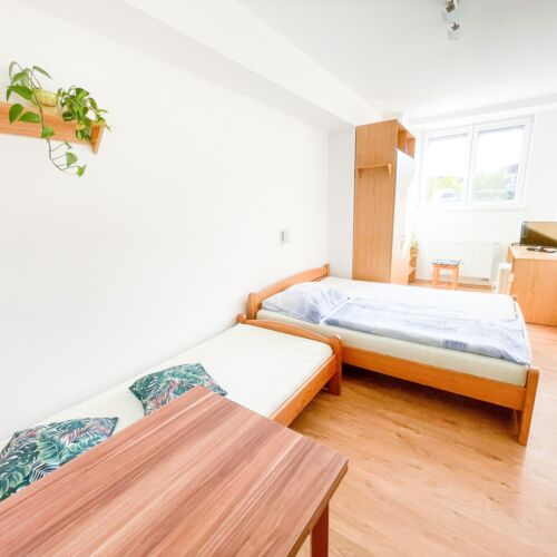 Pokoj pro 3 os. s výhledem na město přízemní