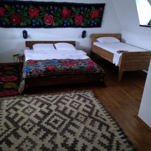 Pokój 2-osobowy na poddaszu z widokiem na ogród