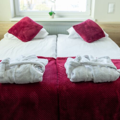 Apartament 4-osobowy na piętrze Standard Plus z 2 pomieszczeniami sypialnianymi (możliwa dostawka)