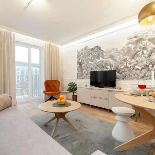 Apartament 4-osobowy z 1 pomieszczeniem sypialnianym