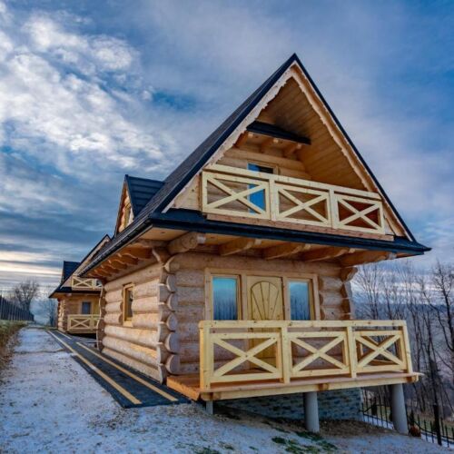 Domek drewniany 8-osobowy cały dom z panoramą (możliwa dostawka)