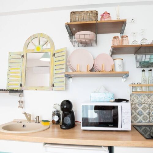 Apartament la etaj cu vedere spre oraș cu 1 camera pentru 3 pers.