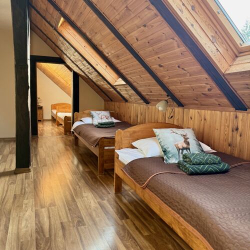 Pokój 4-osobowy na piętrze z widokiem na las