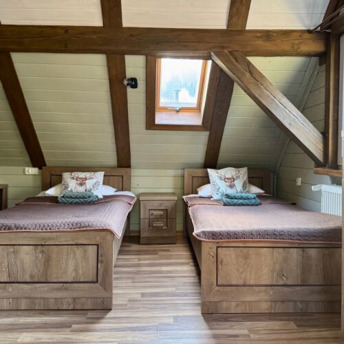 Pokój 4-osobowy na piętrze z widokiem na las