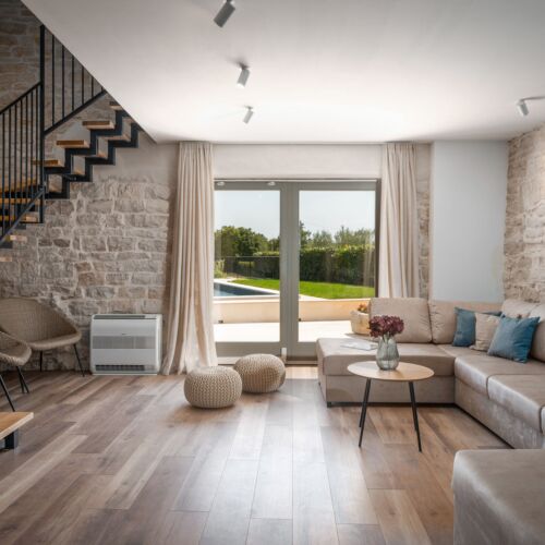 Domek całoroczny 8-osobowy z klimatyzacją z widokiem na ogród