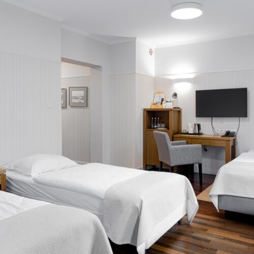 Pokój 3-osobowy na piętrze z widokiem na ogród