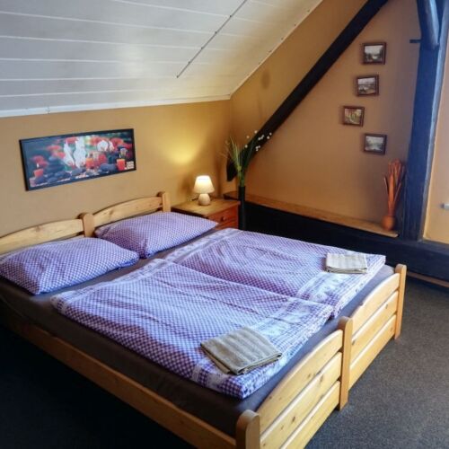 Camera dubla la mansardă