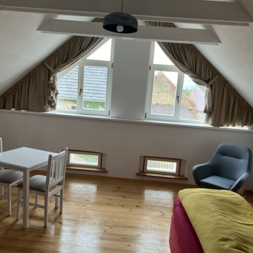 Junior Apartman s manželskou postelí s 1 ložnicí v podkroví