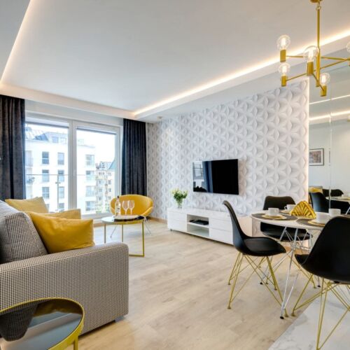 Apartament 4-osobowy Komfort z balkonem z 2 pomieszczeniami sypialnianymi