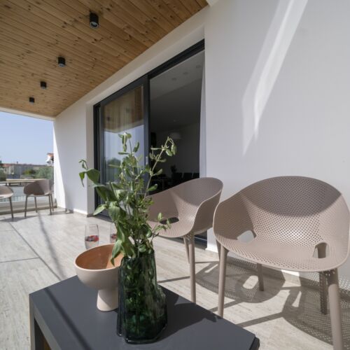 Apartament 4-osobowy Family częściowy z widokiem na morze z 2 pomieszczeniami sypialnianymi