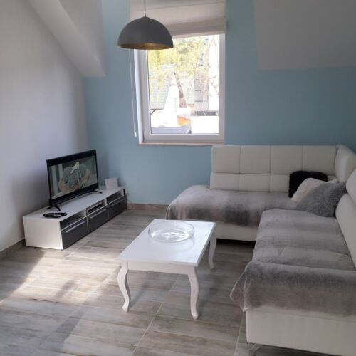 Apartament 4-osobowy z tarasem z dostępem do ogrodu (możliwa dostawka)