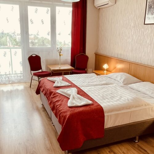 Camera twin cu balcon cu aer condiționat (se poate solicita pat suplimentar)