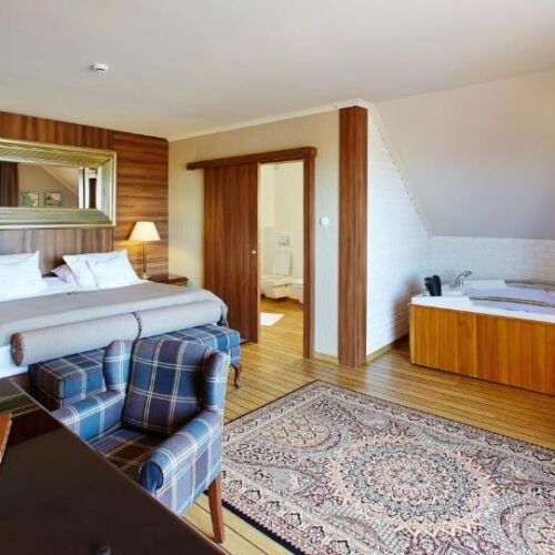 Apartament cu terasă cu 2 camere pentru 3 pers.