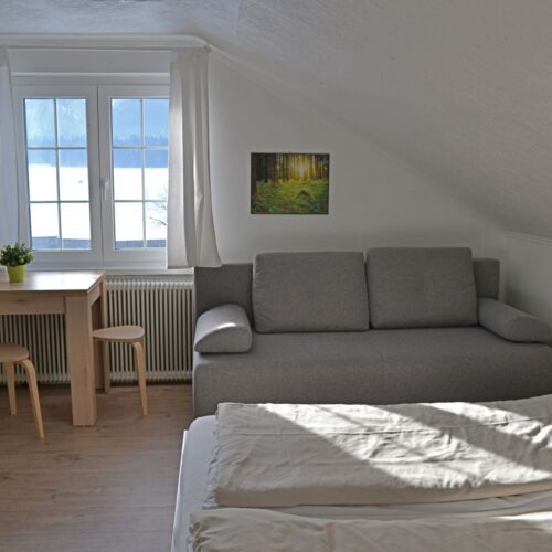 Pokoj pro 4 os. s výhledem na hory v podkroví