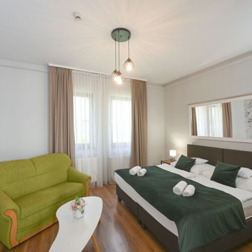 Apartament la parter cu vedere spre curte cu 1 camera pentru 2 pers.