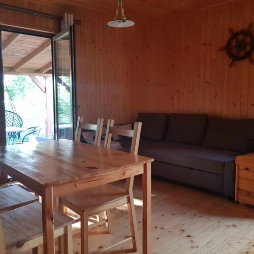 Domek drewniany 7-osobowy cały dom z dostępem do ogrodu
