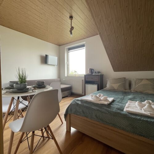 Pokój 4-osobowy z widokiem na ogród