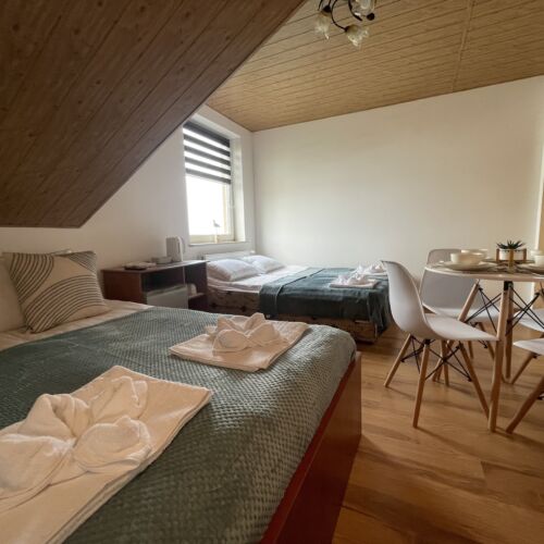 Pokój 4-osobowy z widokiem na ogród