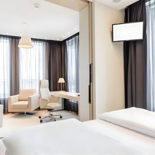 Apartament 2-osobowy z widokiem na miasto z 1 pomieszczeniem sypialnianym