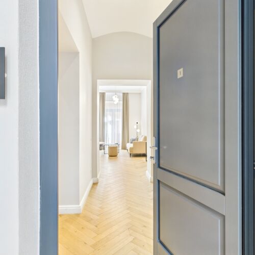 Classic Apartman s manželskou postelí s 1 ložnicí na poschodí