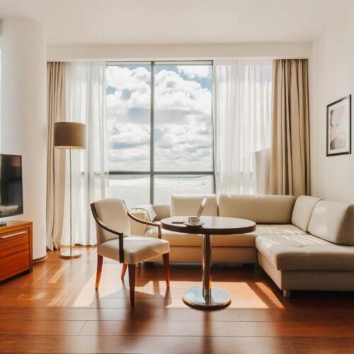 Apartament cu vedere spre lac cu 2 camere pentru 3 pers.