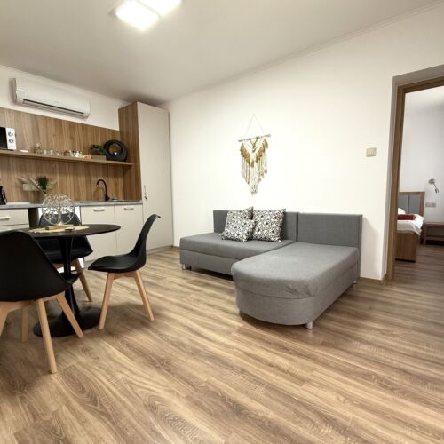 Apartament family cu terasă cu 2 camere pentru 4 pers. (se poate solicita pat suplimentar)