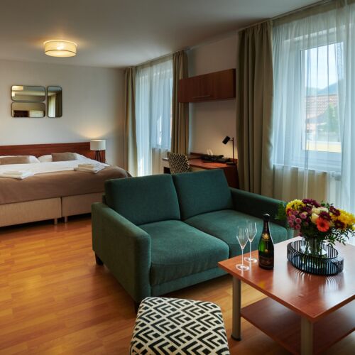 Camera dubla superior cu bucătărie proprie