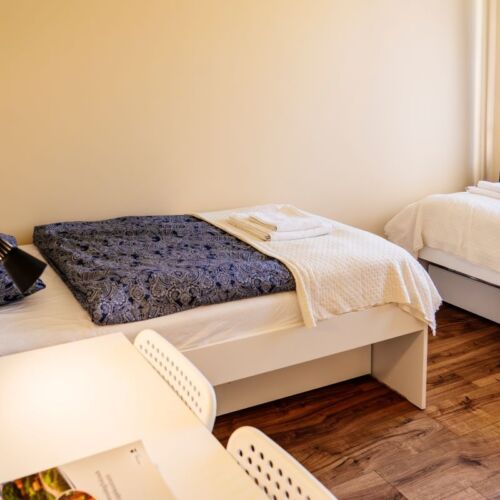 Camera twin la parter cu baie