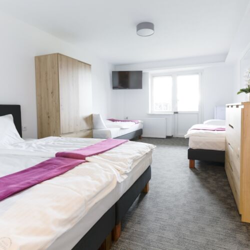 Garden View Basement Quadruple Room