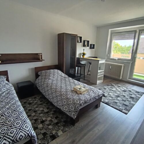 1-Zimmer-Apartment für 2 Personen mit Balkon und Klimaanlage