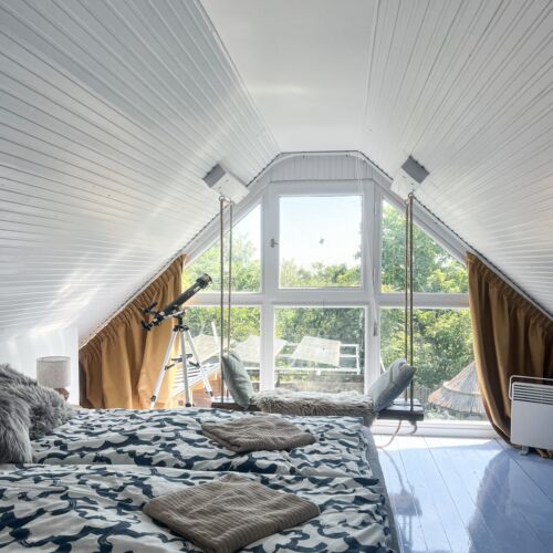 Ganzes Haus House mit Panorama auf den See