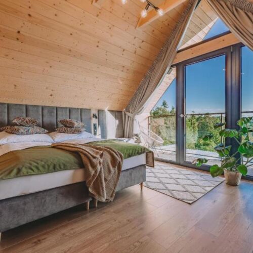 Domek całoroczny 6-osobowy z widokiem na góry