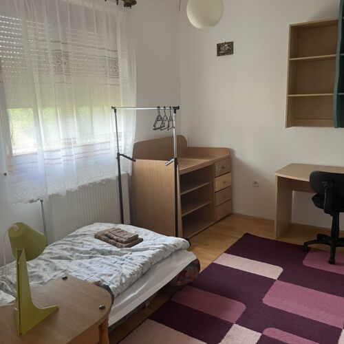 Camera single la parter cu vedere spre grădină