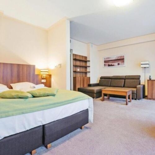 Apartament la etaj cu vedere spre grădină cu 1 camera pentru 3 pers.