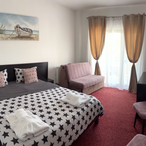 Apartament la etaj cu vedere spre pădure cu 1 camera pentru 4 pers.